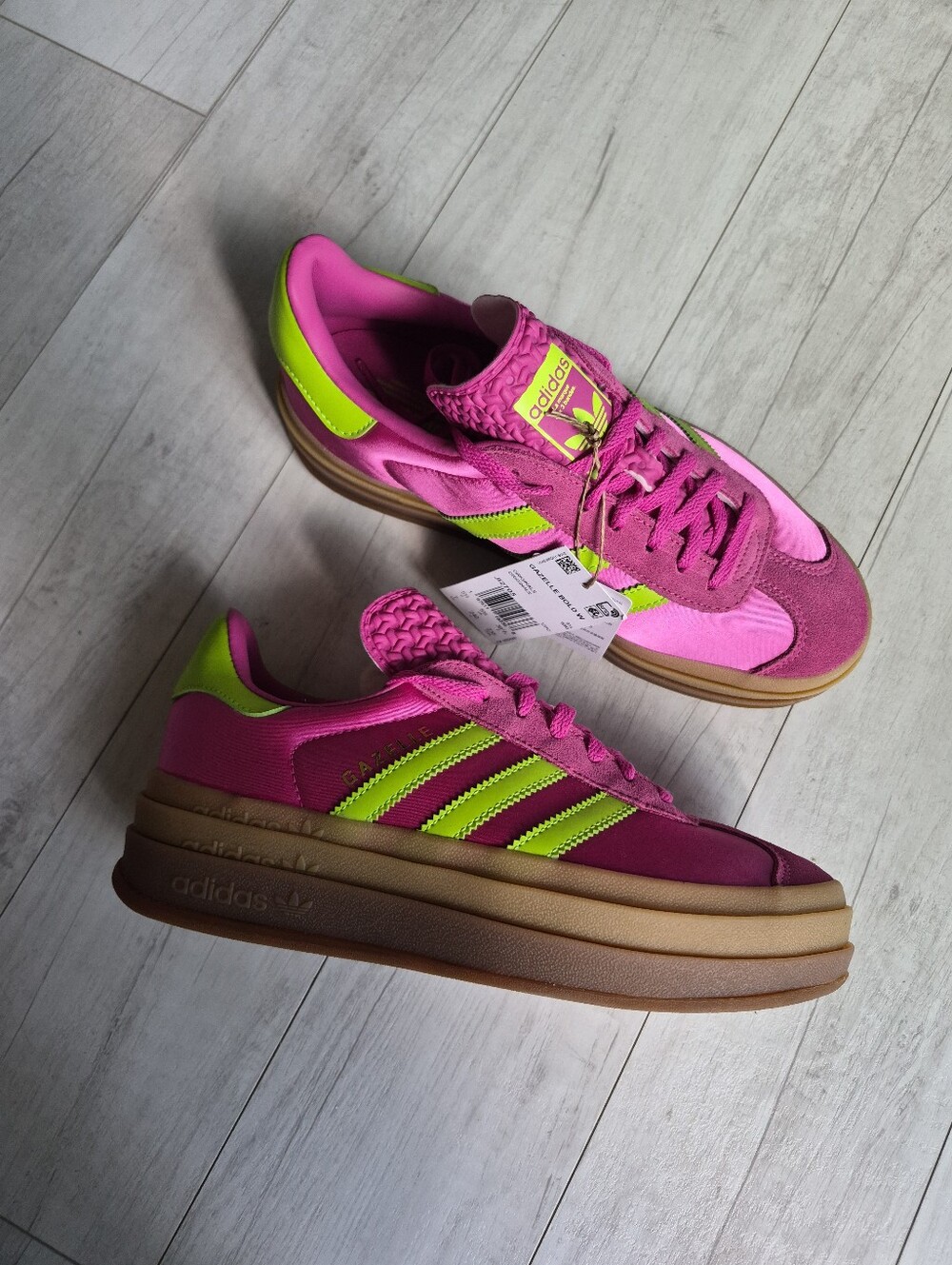 ADIDAS NEW Gazelle Bold Satin Shoes